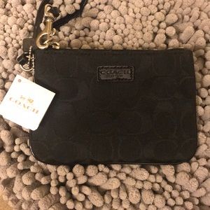 Black coach wristlet